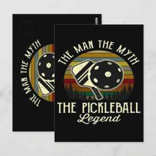 Pickleball- De Man, De Mythe, De Legende  Briefkaart