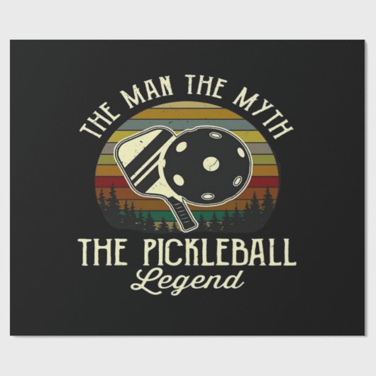 Pickleball- De Man, De Mythe, De Legende  Cadeaupapier (Vlak)