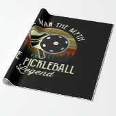 Pickleball- De Man, De Mythe, De Legende  Cadeaupapier (Uitgerold)