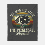 Pickleball- De Man, De Mythe, De Legende Fleece Deken (Voorkant)