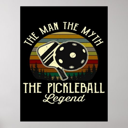 Pickleball- De Man, De Mythe, De Legende Poster (Voorkant)