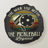 Pickleball- De Man, De Mythe, De Legende Rond Kussen (Achterkant)