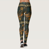 Pickleball De Scream Art Achtergrond Leggings (Achterkant)
