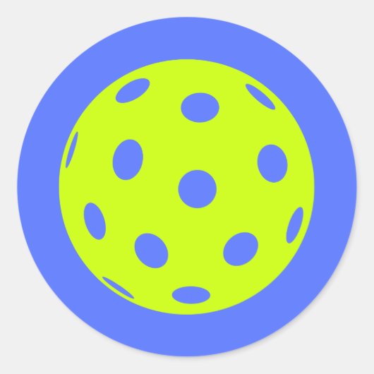 Pickleball Decal of Sticker! Ronde Sticker (Voorkant)