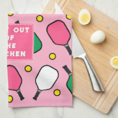 Pickleball decor keukendoek theedoek (Quarter Fold)