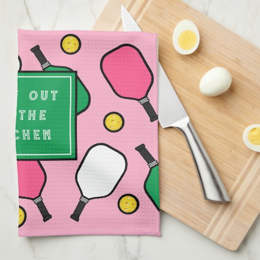 Pickleball Decor Theedoek (Quarter Fold)