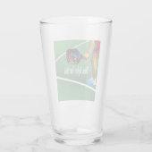 Pickleball Denk Voor Je Dinkt Glas (Achterkant)