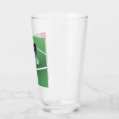Pickleball Denk Voor Je Dinkt Glas (Links)