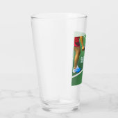 Pickleball Denk Voor Je Dinkt Glas (Rechts)