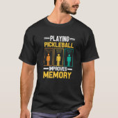 Pickleball denkt dat Paddle Pickleball Player Fun T-shirt (Voorkant)
