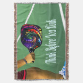 Pickleball denkt na voor je gooit deken (Voorkant Verticaal)
