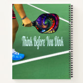 Pickleball denkt na voor je gooit notitieboek (Achterkant)
