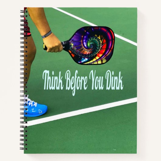 Pickleball denkt na voor je gooit notitieboek (Voorkant)