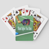Pickleball denkt na voor je gooit pokerkaarten (Achterkant)