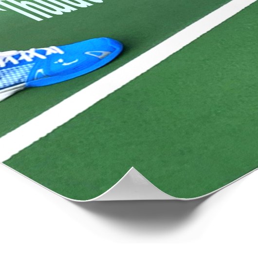 Pickleball denkt na voor je gooit poster (Hoek)