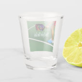 Pickleball denkt na voor je gooit shot glas (Achterkant)
