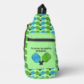 Pickleball Design Sling Bag (Voorkant)