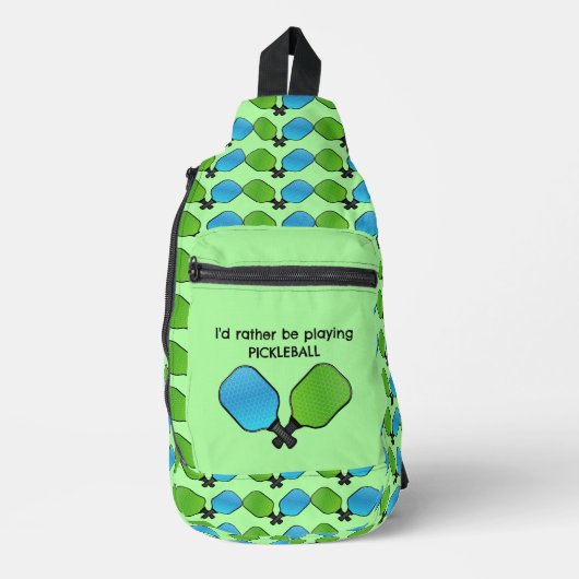 Pickleball Design Sling Bag (Voorkant)