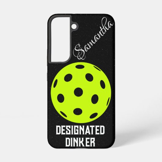 Pickleball Designated Dinker | Funny Pickleball Samsung Galaxy Hoesje (Achterkant)