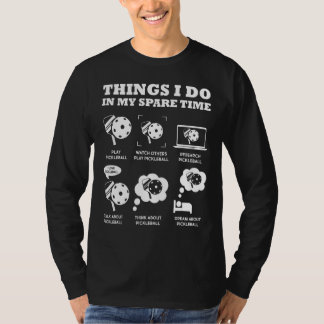Pickleball-dingen die ik doe in mijn reservebal t-shirt