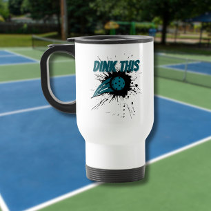 Pickleball Dink deze Pickleball Smash Grappig Reisbeker