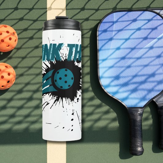 Pickleball Dink deze Pickleball Smash Grappig Thermosbeker