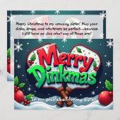 Pickleball Dink If You Love Christmas Feestdagenkaart (Voorkant / Achterkant)