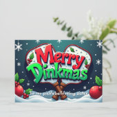 Pickleball Dink If You Love Christmas Feestdagenkaart (Staand voorkant)