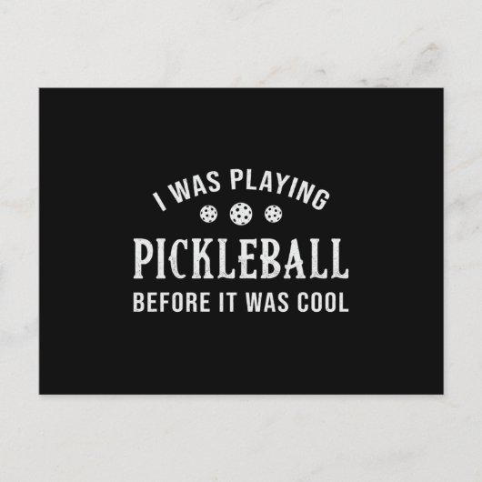 Pickleball Dink ik speelde met Pickleball Player Briefkaart (Voorkant)