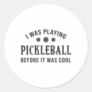 Pickleball Dink ik speelde Pickleball Gift Ronde Sticker