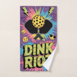 Pickleball Dink Riot Funny Urban Splash Handdoek