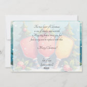 Pickleball🎅 Dink the Halls Feestdagenkaart (Achterkant)