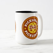 Pickleball "Dink" Tweekleurige Koffiemok (Voorkant rechts)