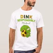 Pickleball Dink Verantwoord Mannen T-Shirt (Voorkant)