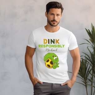 Pickleball Dink Verantwoord Mannen T-Shirt