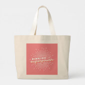 Pickleball Dinken is mijn Superpower Funny Gift Grote Tote Bag (Achterkant)