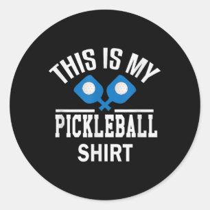 Pickleball - Dinker Badminton Tennis Pickleball Gi Ronde Sticker