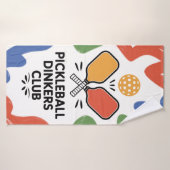Pickleball Dinkers Club Paddle Graphic Sports Badhanddoek (Badhanddoek)