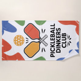 Pickleball Dinkers Club Paddle Graphic Strandlaken