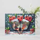 Pickleball Dinkin’ Through the Snow Feestdagenkaart (Staand voorkant)