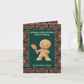 Pickleball🎄 Dinking Delight Feestdagen Kaart (Voorkant)