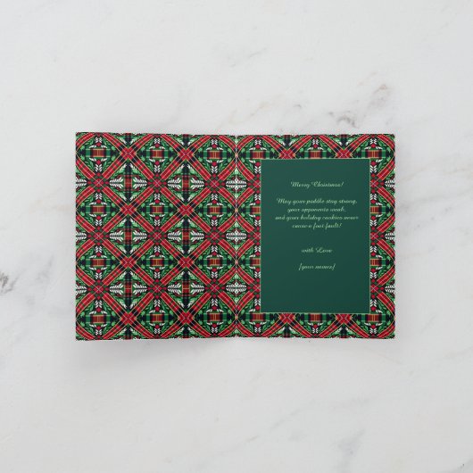 Pickleball🎄 Dinking Delight Feestdagen Kaart (Binnen)