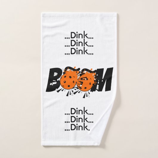 Pickleball Dinking Dink Boom Sinaasappel Bombs Handdoek (Handdoek)