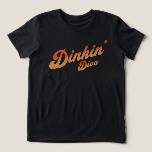 Pickleball Dinking Diva augurkbal Tri-Blend Shirt (Design voorkant)