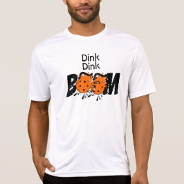Pickleball Dinking Orange Bombs Dink Dink Boom  T-shirt