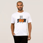 Pickleball Dinking Orange Bombs Dink Dink Boom T-shirt (Voorkant volledig)