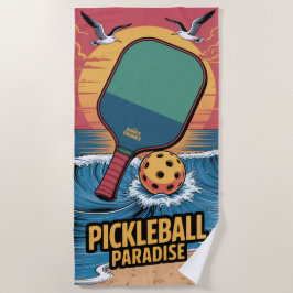 Pickleball Dinks & Drinken Beach Vibe Graphic Strandlaken