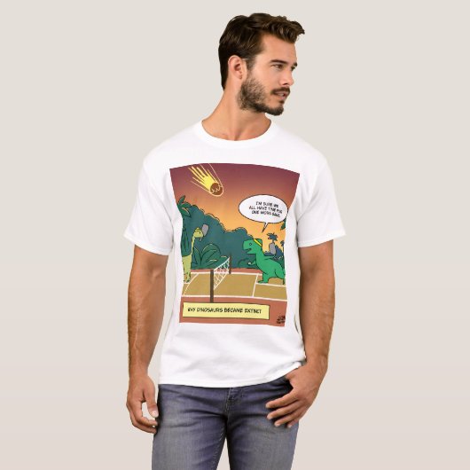 Pickleball Dinos T-shirt (Voorkant volledig)