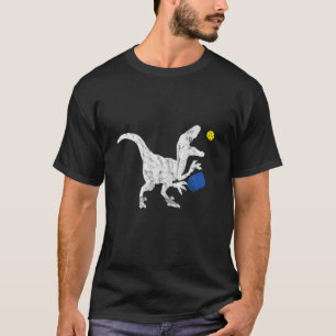 Pickleball Dinosaurs Pickle Ball Dino Racket Playe T-shirt
