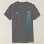 Pickleball Distress Blue Gradient Casual design T-shirt (Design voorkant)